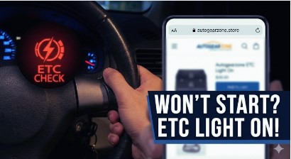 Electronic Throttle Control Light on Car Won’t Start